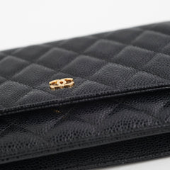 Chanel Wallet On Chain WOC Black Caviar GHW - Series 28 Chanel Wallet On Chain WOC Black Caviar GHW - Series 28