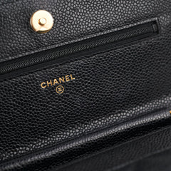Chanel Wallet On Chain WOC Black Caviar GHW - Series 28 Chanel Wallet On Chain WOC Black Caviar GHW - Series 28