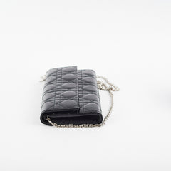 Dior Wallet on Chain WOC Black Dior Wallet on Chain WOC Black