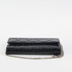 Dior Wallet on Chain WOC Black Dior Wallet on Chain WOC Black
