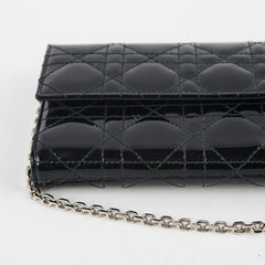 Dior Wallet on Chain WOC Black Dior Wallet on Chain WOC Black
