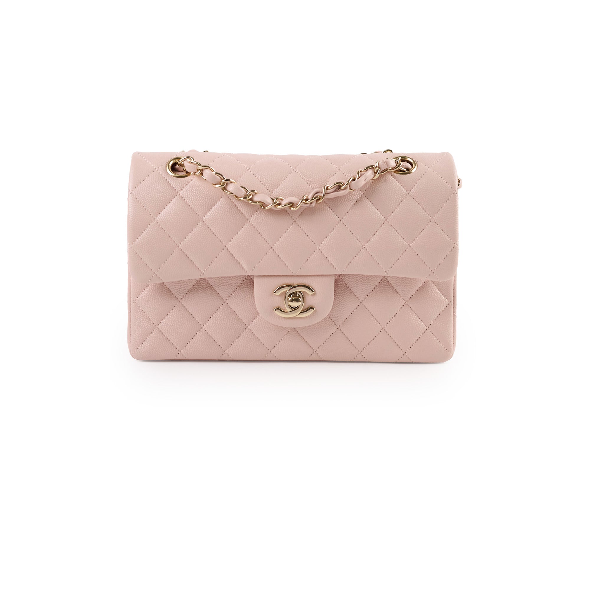 Chanel Small Classic Double Flap Rose Clair Caviar – THE PURSE AFFAIR
