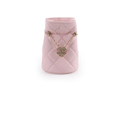 Chanel Micro Drawstring Bucket Bag Light Pink Series 32 Chanel Micro Drawstring Bucket Bag Light Pink Series 32