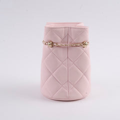 Chanel Micro Drawstring Bucket Bag Light Pink Series 32 Chanel Micro Drawstring Bucket Bag Light Pink Series 32