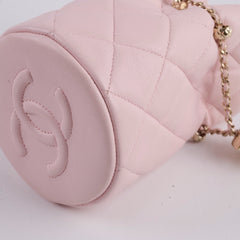 Chanel Micro Drawstring Bucket Bag Light Pink Series 32 Chanel Micro Drawstring Bucket Bag Light Pink Series 32