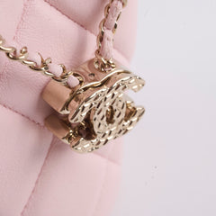 Chanel Micro Drawstring Bucket Bag Light Pink Series 32 Chanel Micro Drawstring Bucket Bag Light Pink Series 32