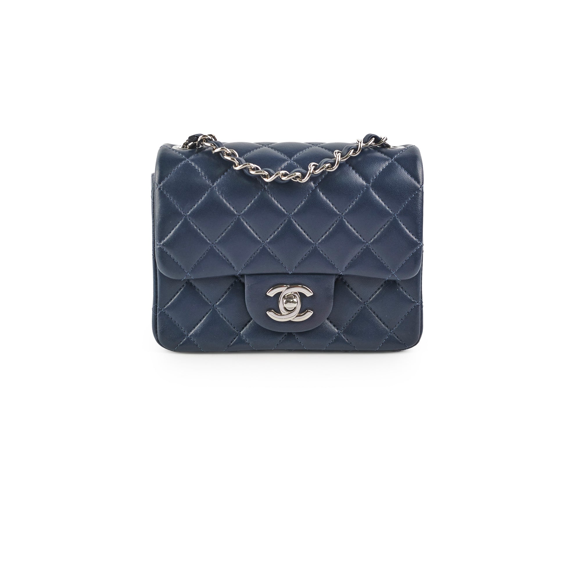 Chanel Mini Square Navy – THE PURSE AFFAIR - Main Image