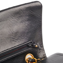 Chanel Vintage Medium/Large Double Classic Flap Black Chanel Vintage Medium/Large Double Classic Flap Black