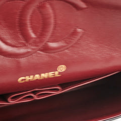 Chanel Vintage Medium/Large Double Classic Flap Black Chanel Vintage Medium/Large Double Classic Flap Black