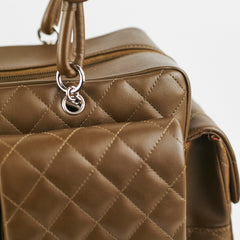 Chanel Cambon Lambskin Reporter Bag Khaki Chanel Cambon Lambskin Reporter Bag Khaki