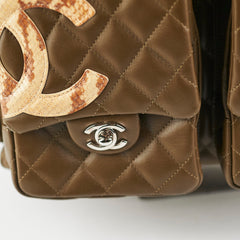 Chanel Cambon Lambskin Reporter Bag Khaki Chanel Cambon Lambskin Reporter Bag Khaki