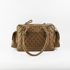 Chanel Cambon Lambskin Reporter Bag Khaki Chanel Cambon Lambskin Reporter Bag Khaki