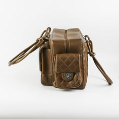 Chanel Cambon Lambskin Reporter Bag Khaki Chanel Cambon Lambskin Reporter Bag Khaki