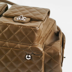 Chanel Cambon Lambskin Reporter Bag Khaki Chanel Cambon Lambskin Reporter Bag Khaki