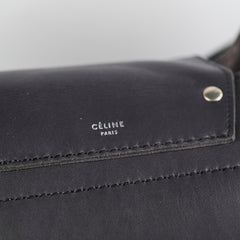 Celine Big Bag Leather Tote Calfskin Dark Grey Celine Big Bag Leather Tote Calfskin Dark Grey