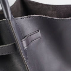 Celine Big Bag Leather Tote Calfskin Dark Grey Celine Big Bag Leather Tote Calfskin Dark Grey