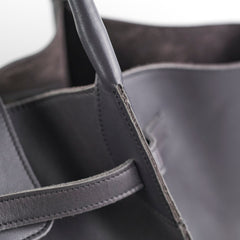 Celine Big Bag Leather Tote Calfskin Dark Grey Celine Big Bag Leather Tote Calfskin Dark Grey