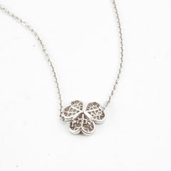 Van Cleef & Arpels Frivole 18k White Gold Diamond Necklace Van Cleef & Arpels Frivole 18k White Gold Diamond Necklace