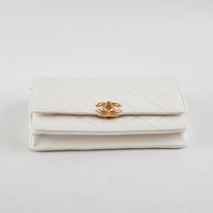 Chanel Seasonal Wallet On Chain WOC White Chanel Seasonal Wallet On Chain WOC White