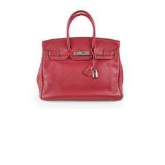 Hermes Birkin 35 Rubis O Square Stamp Hermes Birkin 35 Rubis O Square Stamp