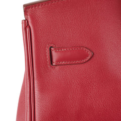 Hermes Birkin 35 Rubis O Square Stamp Hermes Birkin 35 Rubis O Square Stamp