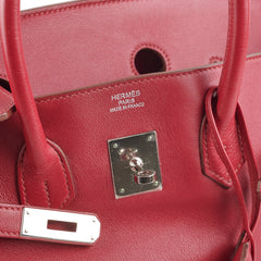 Hermes Birkin 35 Rubis O Square Stamp Hermes Birkin 35 Rubis O Square Stamp