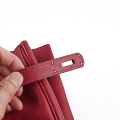 Hermes Birkin 35 Rubis O Square Stamp Hermes Birkin 35 Rubis O Square Stamp
