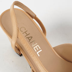Chanel Beige Slingback Heels Size 36 Chanel Beige Slingback Heels Size 36