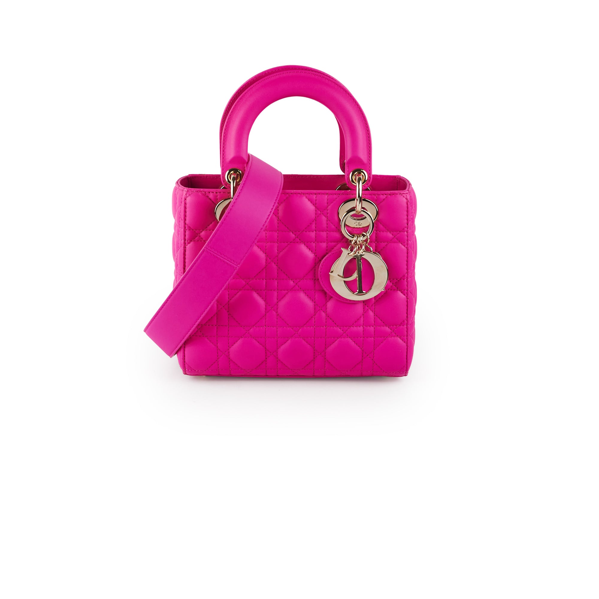 Hot Pink Neon Pink Purse Pink Dior Ladies Handbags Christian Dior