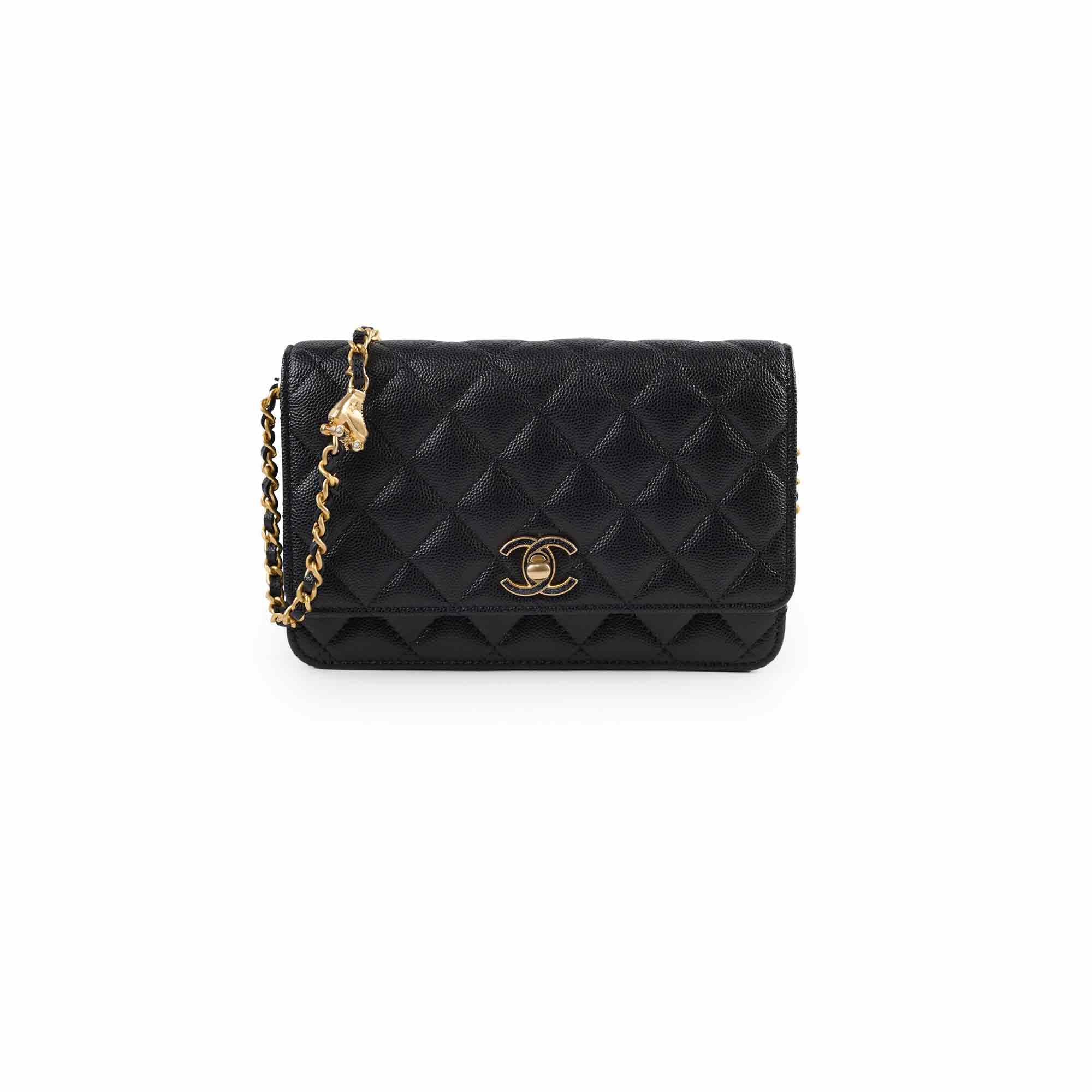 Chanel Turn-lock WOC with Charms Black Caviar – THE PURSE AFFAIR