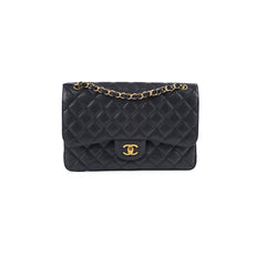 Chanel Caviar Jumbo Double Classic Flap Black Chanel Caviar Jumbo Double Classic Flap Black