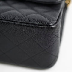 Chanel Caviar Jumbo Double Classic Flap Black Chanel Caviar Jumbo Double Classic Flap Black