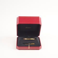 Cartier Small Model Love Bracelet Yellow Gold Size 17 Cartier Small Model Love Bracelet Yellow Gold Size 17