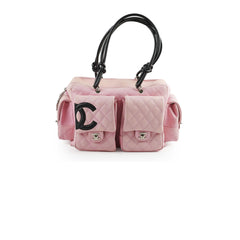 Chanel Vintage Lambskin Reporter Bag Pink Chanel Vintage Lambskin Reporter Bag Pink