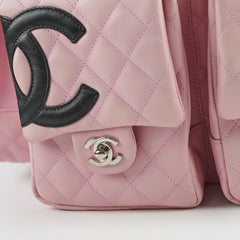 Chanel Vintage Lambskin Reporter Bag Pink Chanel Vintage Lambskin Reporter Bag Pink