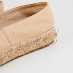 Chanel espadrille beige black shoes 38 Chanel espadrille beige black shoes 38