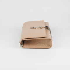 Saint Laurent Medium Kate Croc Beige Tassel Wallet On Chain WOC Saint Laurent Medium Kate Croc Beige Tassel Wallet On Chain WOC