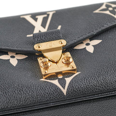 Louis Vuitton Pochette Metis East West Bag Black/Beige Louis Vuitton Pochette Metis East West Bag Black/Beige