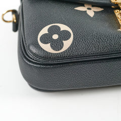 Louis Vuitton Pochette Metis East West Bag Black/Beige Louis Vuitton Pochette Metis East West Bag Black/Beige