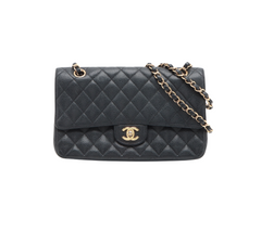 Chanel Classic Flap M/L Medium/Large Caviar Black Bag 15 series Chanel Classic Flap M/L Medium/Large Caviar Black Bag 15 series