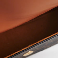 Celine Clutch On Strap Triomphe Calfskin Tan Celine Clutch On Strap Triomphe Calfskin Tan