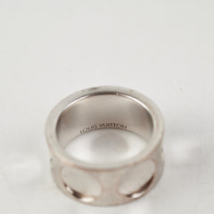 Louis Vuitton White Gold Ring size 53