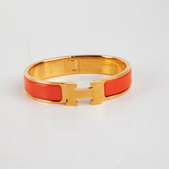 Hermes Clic H Bracelet Orange PM Hermes Clic H Bracelet Orange PM