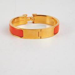 Hermes Clic H Bracelet Orange PM Hermes Clic H Bracelet Orange PM