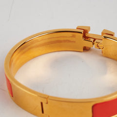 Hermes Clic H Bracelet Orange PM Hermes Clic H Bracelet Orange PM