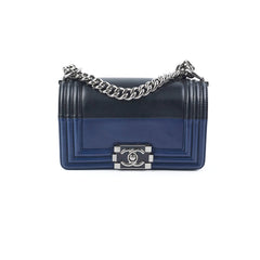 Chanel Boy Small Black/Navy Blue Chanel Boy Small Black/Navy Blue
