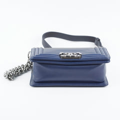 Chanel Boy Small Black/Navy Blue Chanel Boy Small Black/Navy Blue