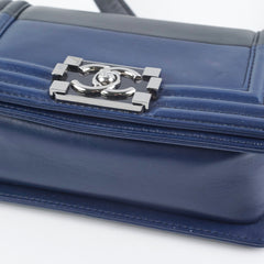 Chanel Boy Small Black/Navy Blue Chanel Boy Small Black/Navy Blue