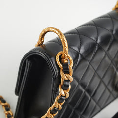 Chanel Calfskin Quilted Mini Coco Ring Flap Black Microchipped 2021