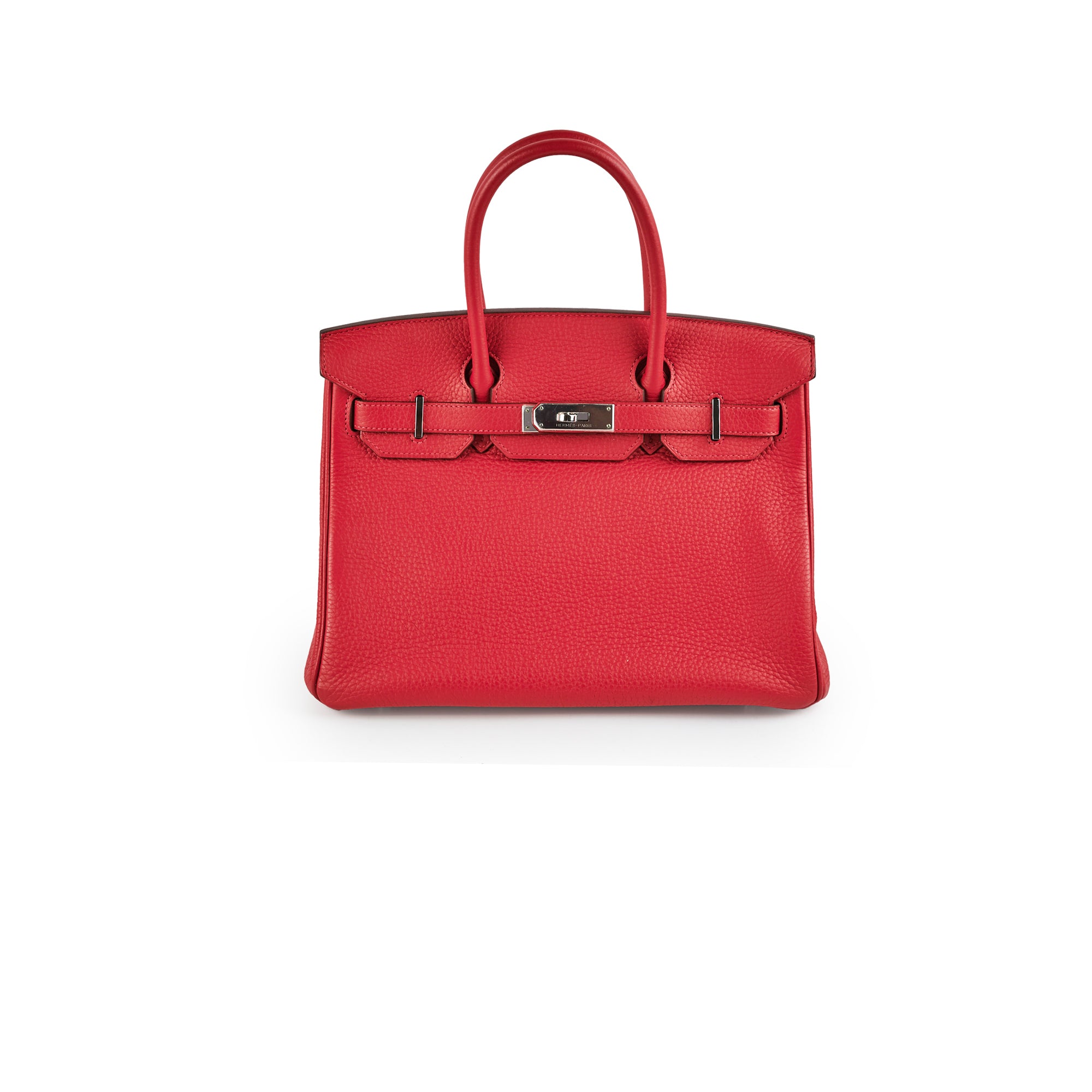 Hermes Birkin Stamp Q Hermes Birkin 30 Red Clemence- Q Square